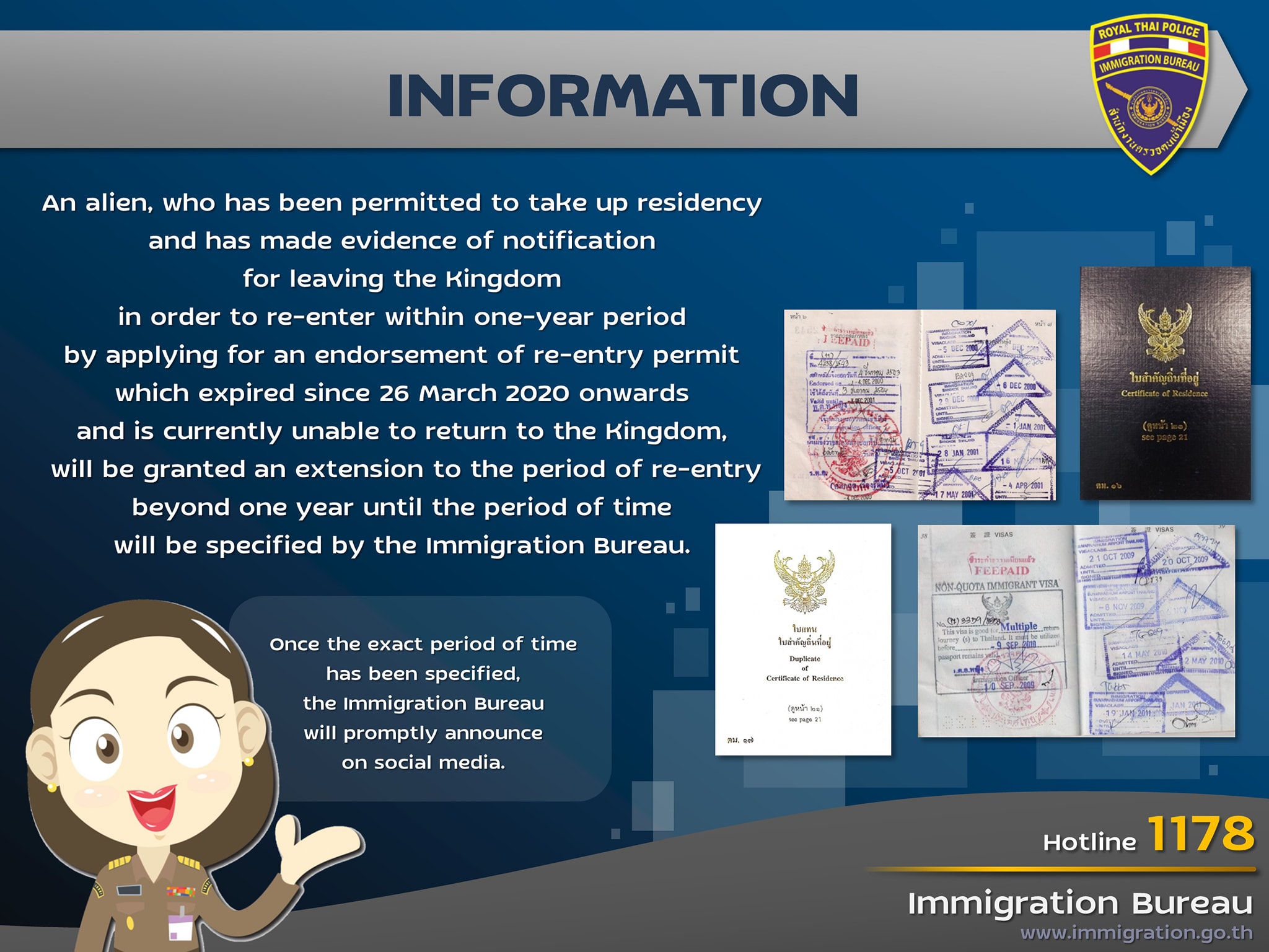 Extension of Re-entry Permits for Permanent Residents