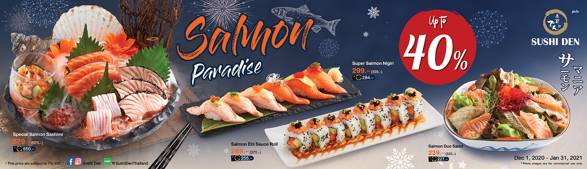 A New Promotion: Salmon Paradise at Sushi Den