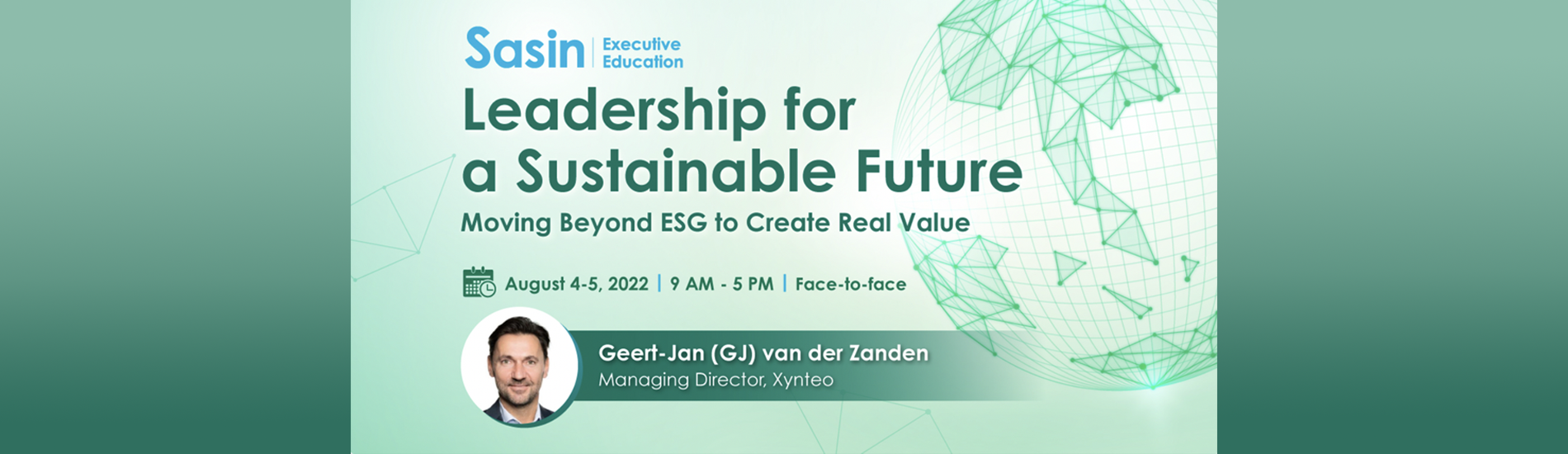 Leadership for a Sustainable Future: Moving Beyond ESG to Create Real Value Programme