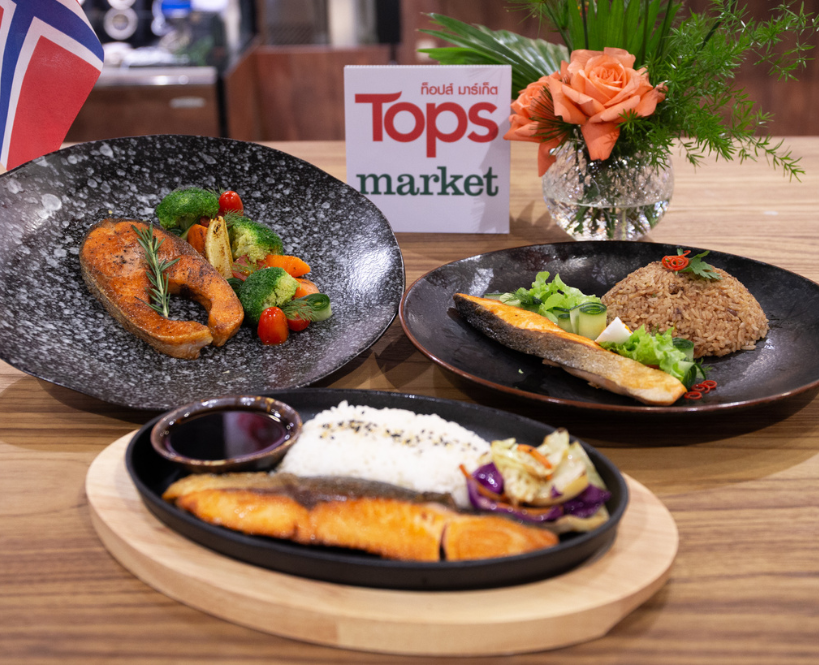The freshness of Norwegian Salmon is ready to serve by NSC x Tops Campaign