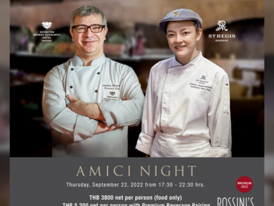 Experience Amici Night at Sheraton Grande Sukhumvit