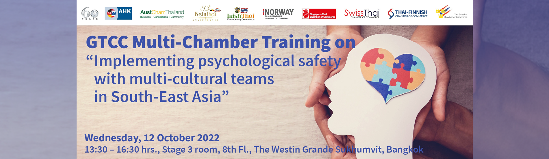 GTCC Multi-Chamber Training: Implementing Psychological Safety with Multi-Cultural Teams in South-East Asia