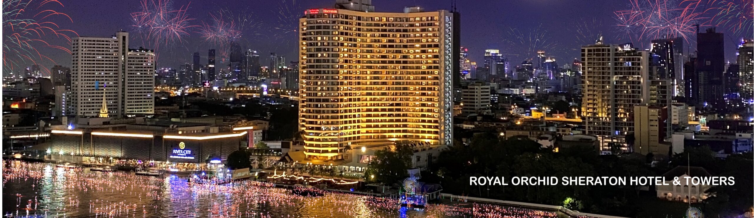 Celebrate Loy Krathong riverside at Royal Orchid Sheraton