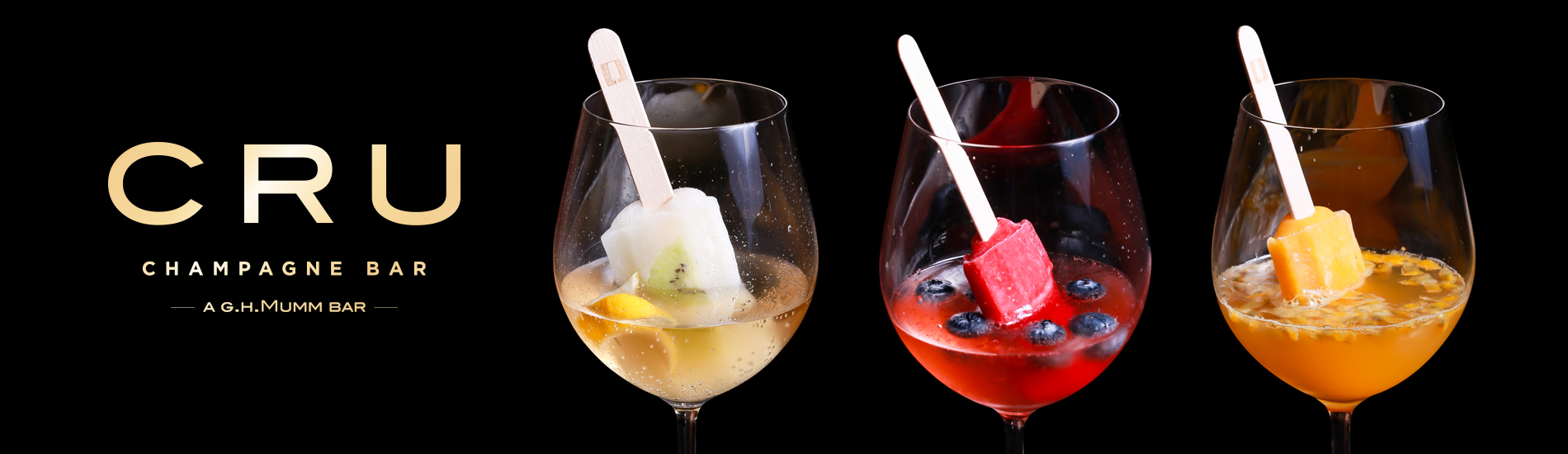 Champagne Cocktail Popsicles at CRU - CentralWorld
