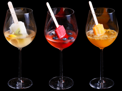 Champagne Cocktail Popsicles at CRU Bar - Centara Grand