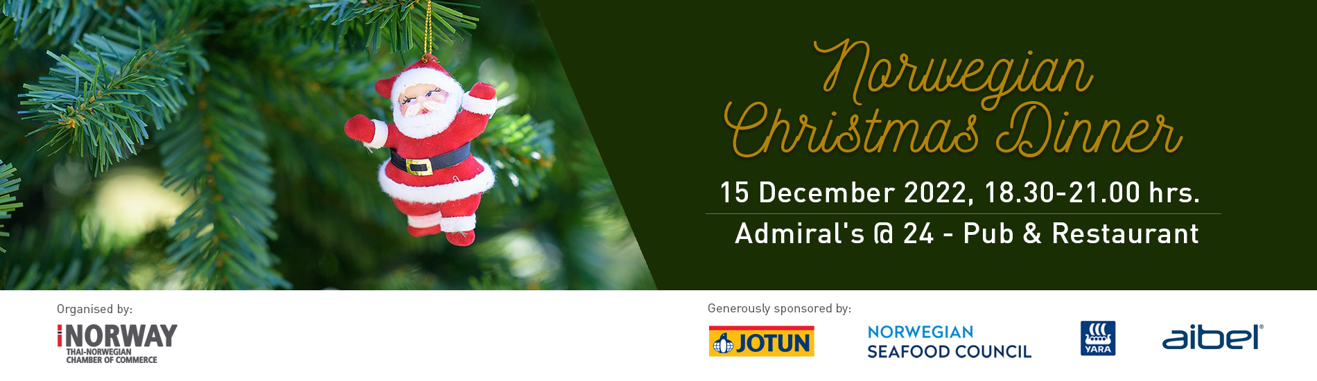 Thank you for Registering to Norwegian Christmas Dinner
