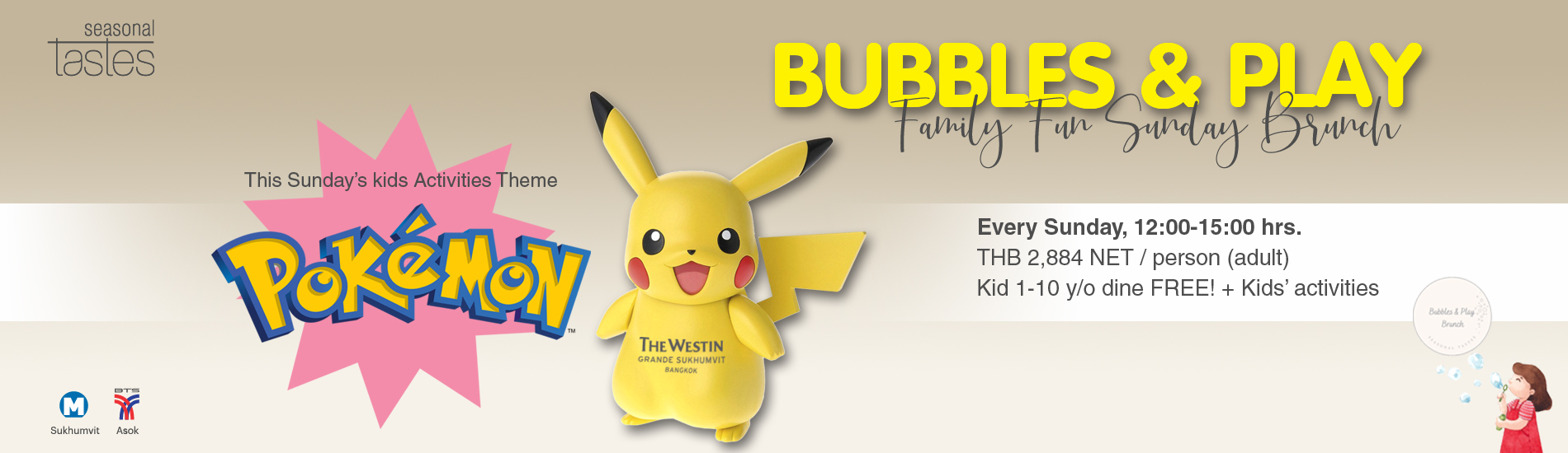 The Westin Grande Sukhumvit Bangkok: Sunday Brunch with Kids’ Activities