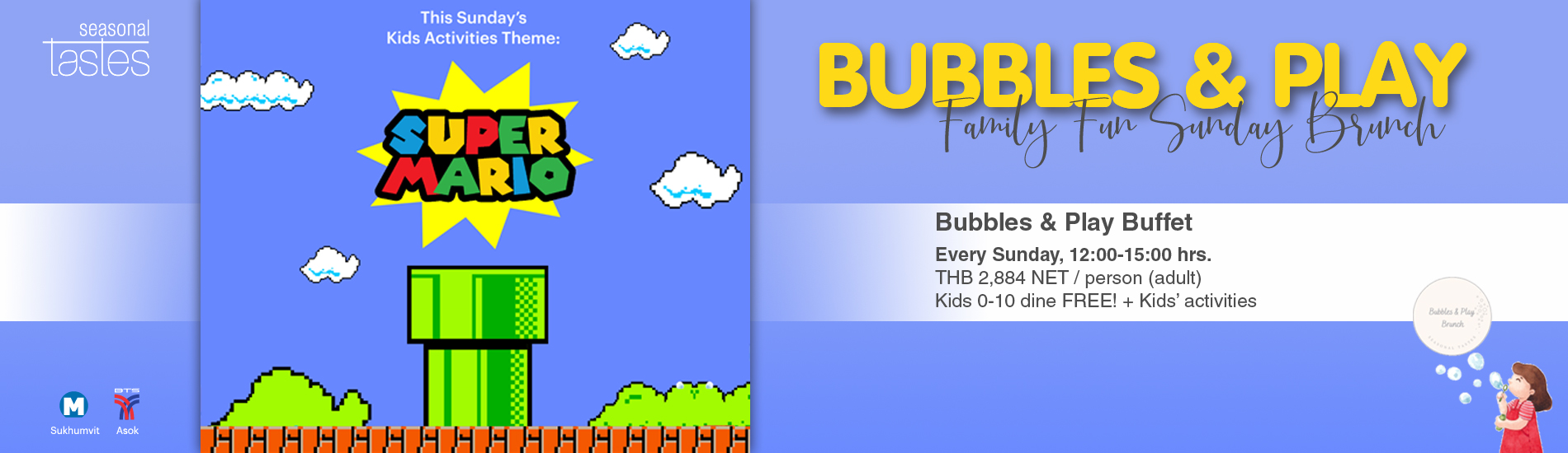 Bubbles and Play Sunday Brunch