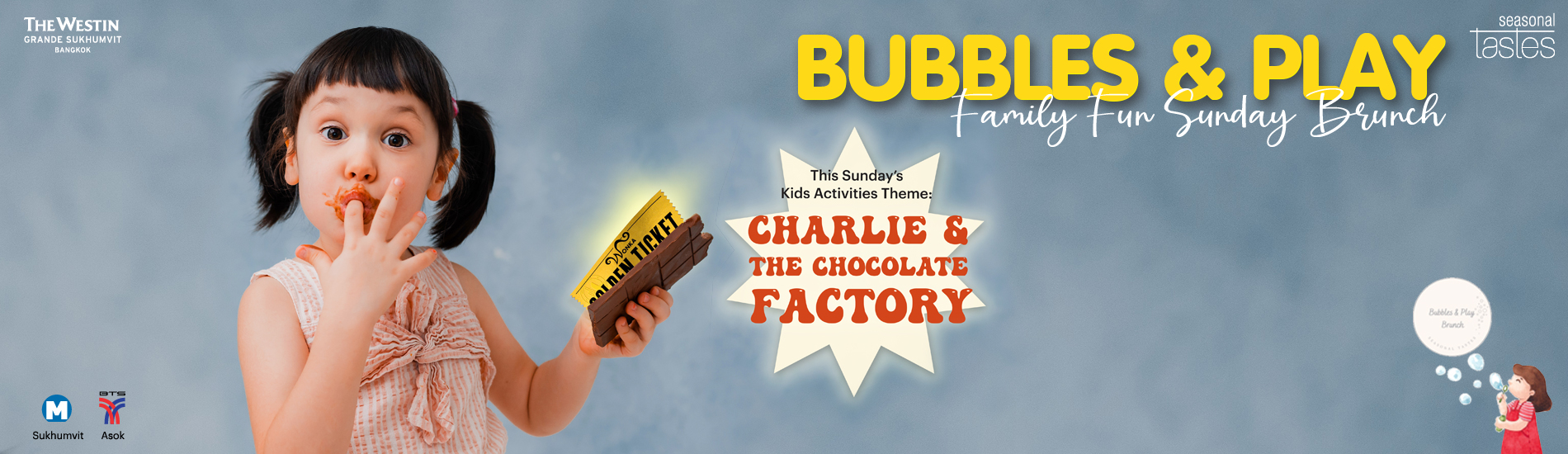Bubbles & Play Family Fun Sunday Brunch