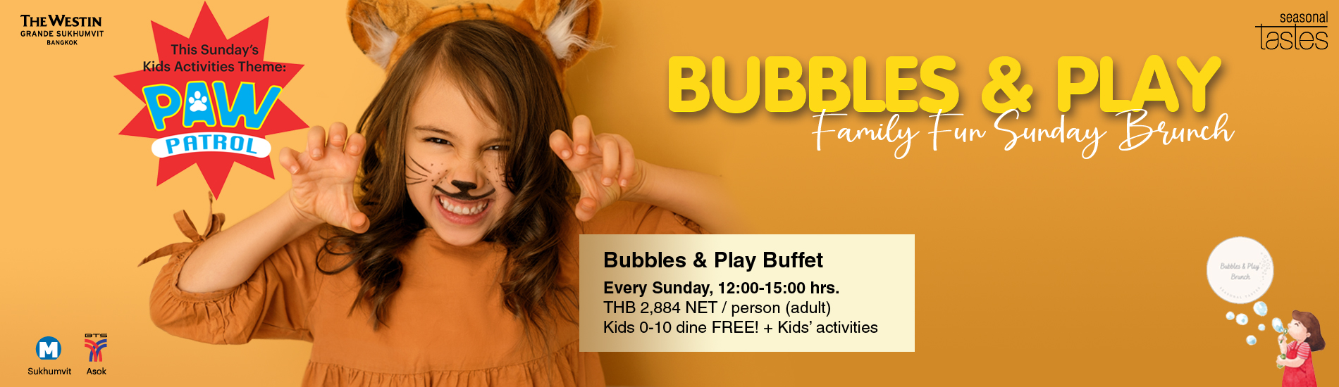 Sunday Brunch: Paw Patrol themed Bubbles and Play