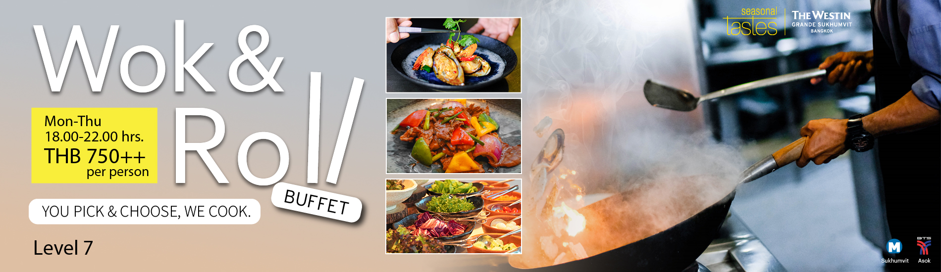 Wok & Roll Dinner Buffet at the Westin Grande Sukhumvit Bangkok