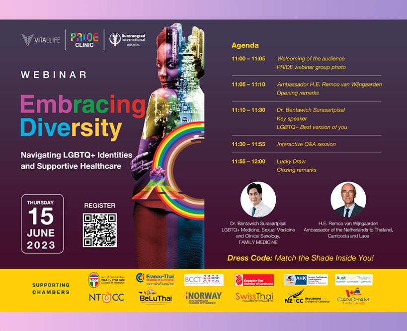 LGBTQ+ Webinar by Pride Clinic Bumrungrad