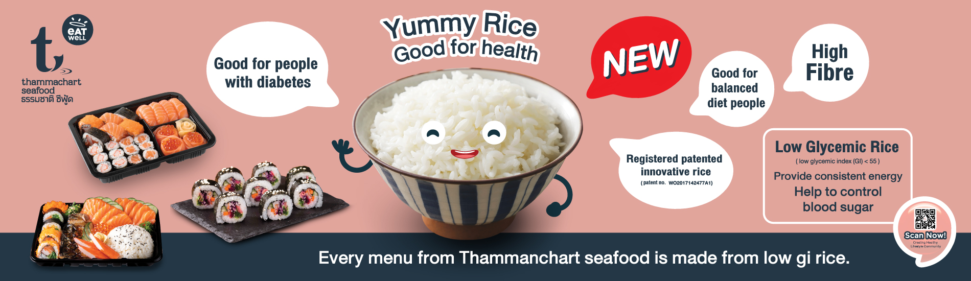 Introducing Thammachart Seafood's Revolutionary Low GI Rice