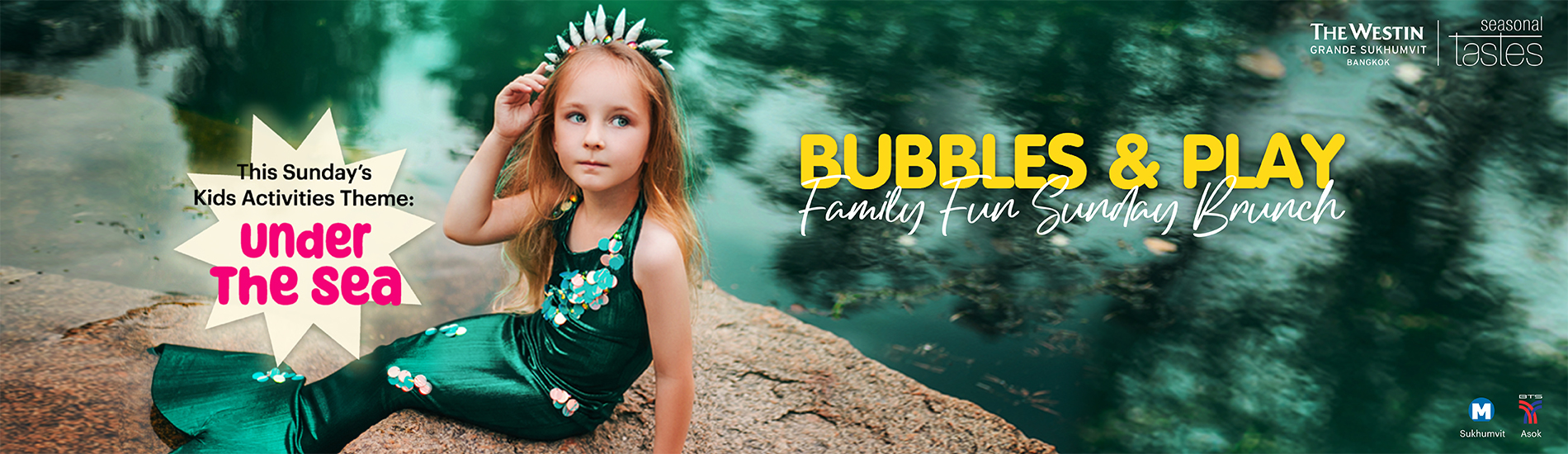 Bubbles & Play Family Fun Sunday Brunch: Under the Sea Theme 