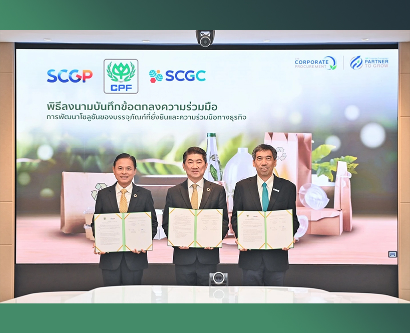 CP Foods Collaborates with SCGP and SCGC to Launch Eco-friendly Food Packaging