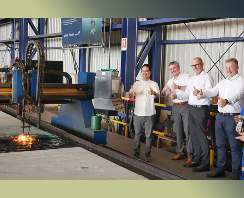 First steel cut for the platform of the future