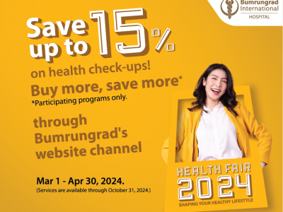Bumrungrad Health Fair 2024 “SHAPING YOUR HEALTHY LIFESTYLE”