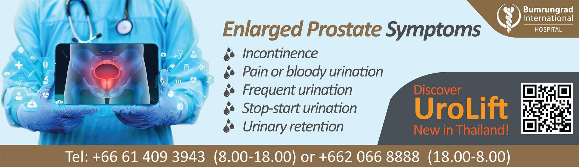 UroLift – New Technology in Thailand for Enlarged Prostate Disease