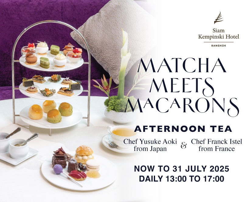 Matcha Meets Macarons Afternoon Tea at Siam Kempinski Hotel Bangkok