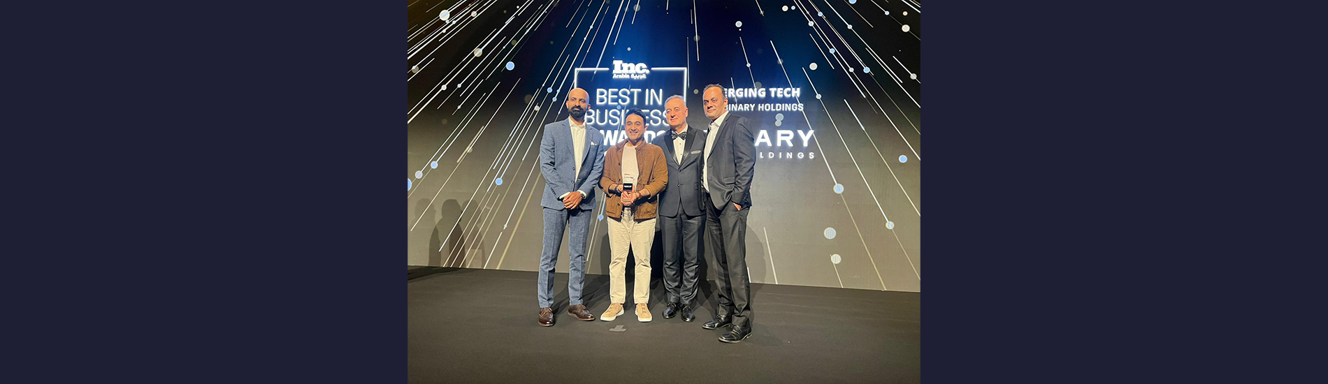 The Binary Holdings won Emerging Tech Award 