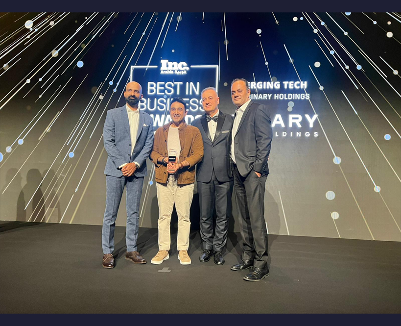 The Binary Holdings won Emerging Tech Award