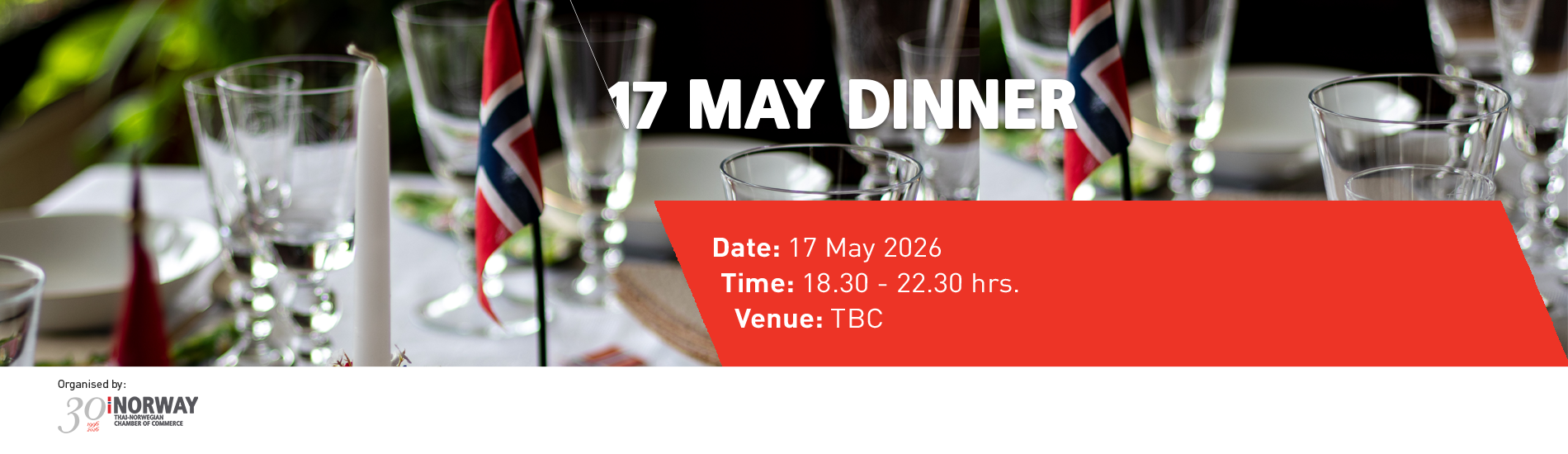 17 May Dinner 2026