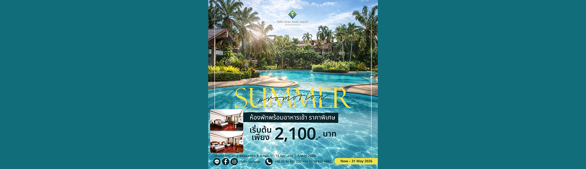 A Riverside Retreat of Comfort at Felix River Kwai Resort