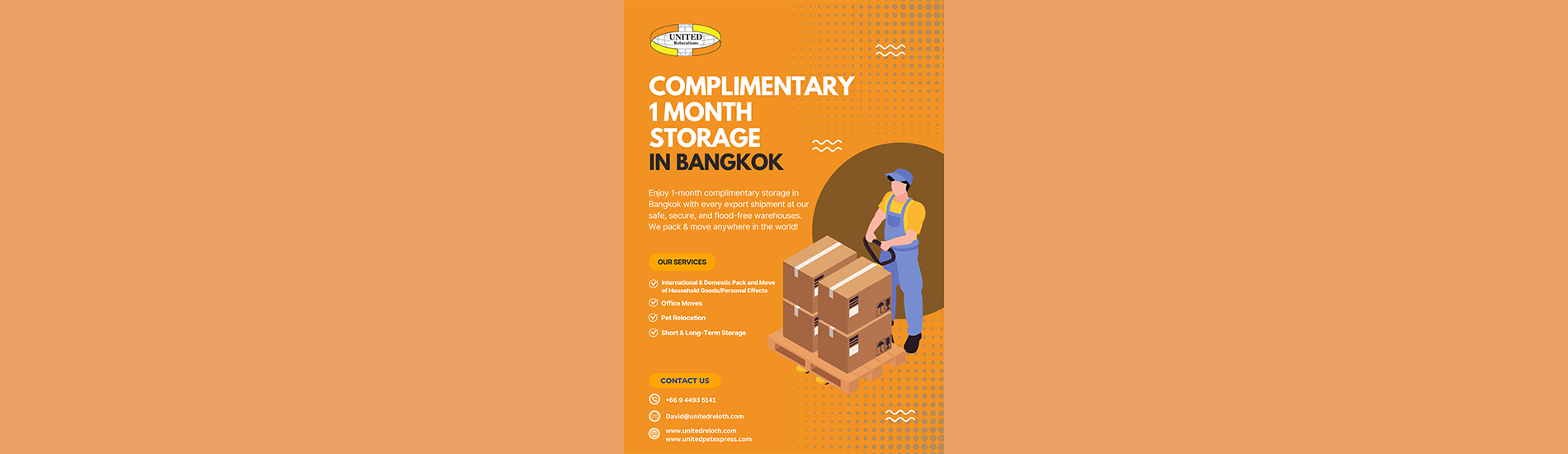 United Relocations (Thailand) offers Seamless Worldwide Door-to-Door Moving