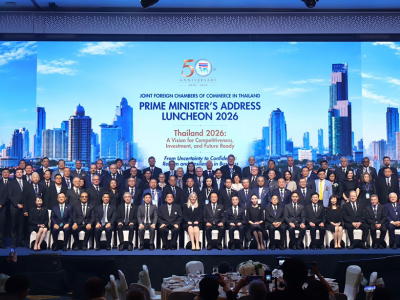 Prime Minister H.E. Anutin Charnvirakul Outlines Thailand 2026 Vision to Strengthen Competitiveness, Investment Confidence and Future-Ready Growth at JFCCT Luncheon