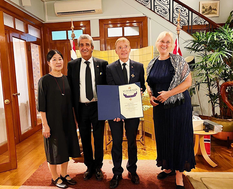 Mr. Axel Blom Awarded the Royal Norwegian Order of Merit