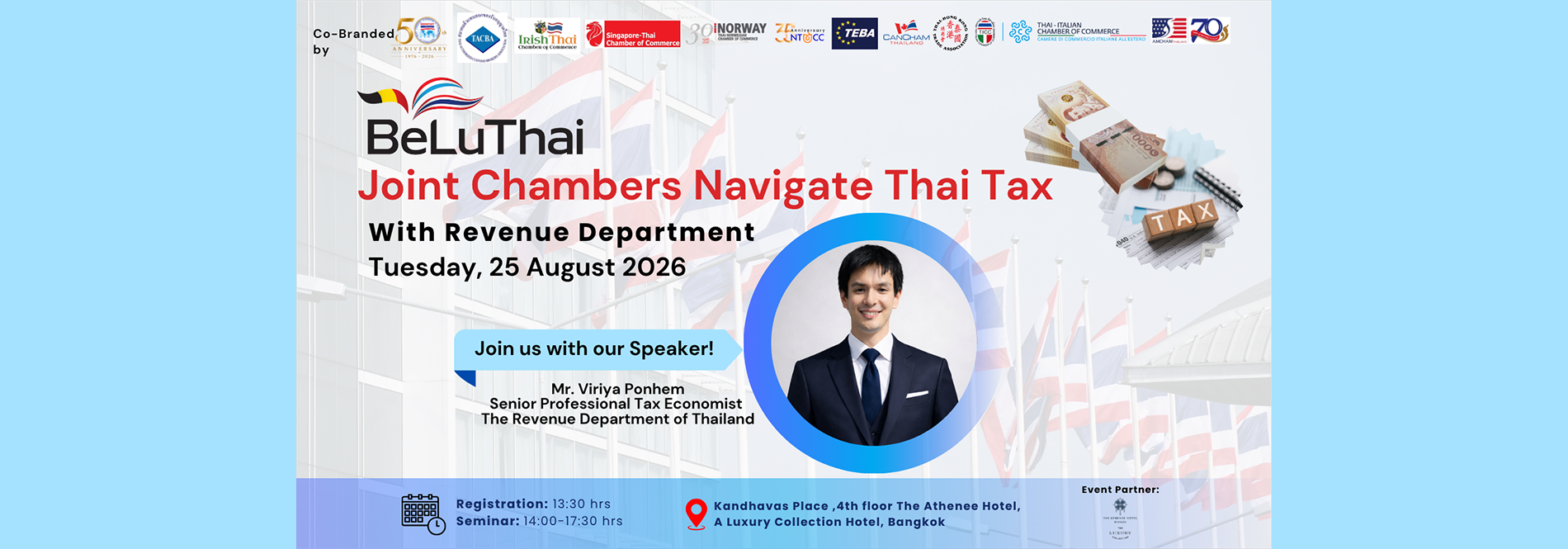 Navigate Thai Tax with Revenue Department & Multi-Chambers Networking Hosted by BeLuThai