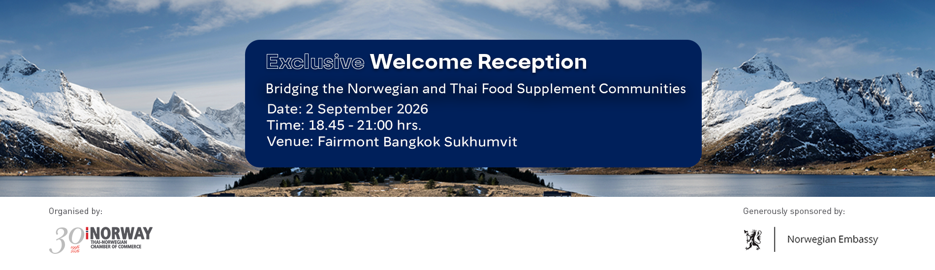 Exclusive Welcome Reception – Bridging Norwegian and Thai Food Supplement Communities