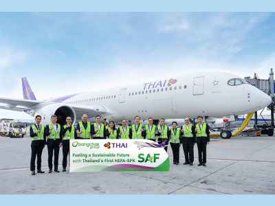 Bangchak Group and Thai Airways Join Forces to Shape a Sustainable Sky First Supply of Thailand-Produced HEFA-SPK SAF to a Thai Airways Flight