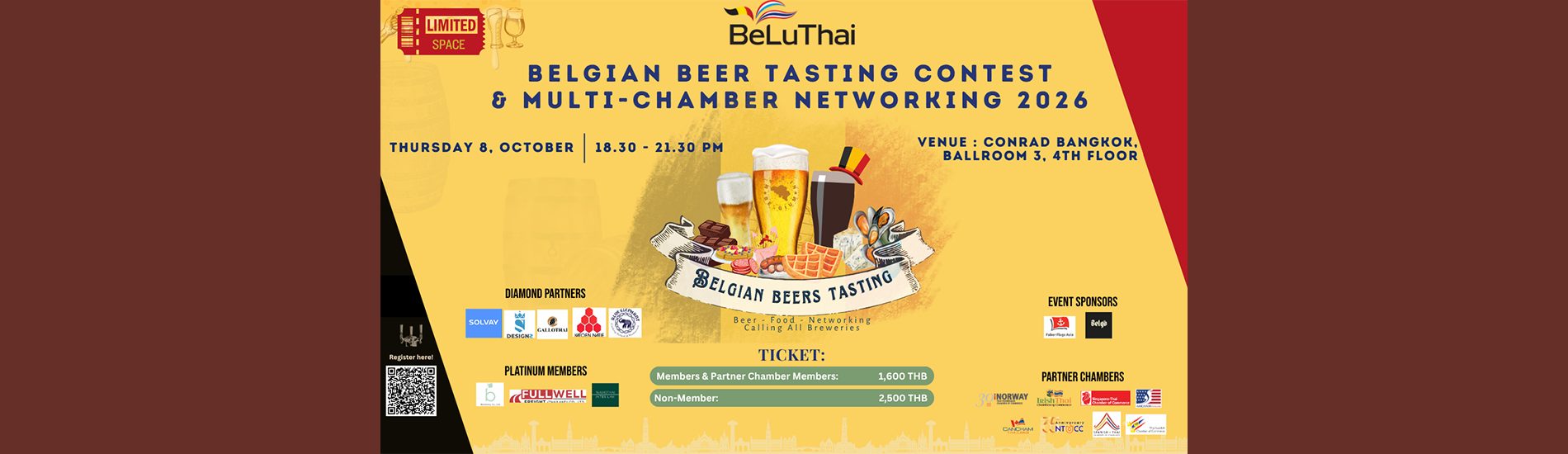 BeLuThai Belgian Beer Tasting Contest & Multi-Chamber Networking 2026