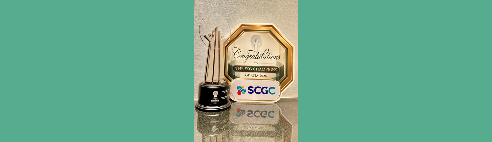 SCGC Wins Asia Sustainability Award “The ESG Champions of Asia 2026” Green Leadership from the Asia Responsible Enterprise Award 2026 Elevating to Operational Excellence in Sustainable Waste Management