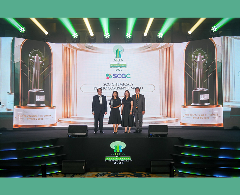 SCGC Wins Asia Sustainability Award “The ESG Champions of Asia 2026” Green Leadership from the Asia Responsible Enterprise Award 2026 Elevating to Operational Excellence in Sustainable Waste Management